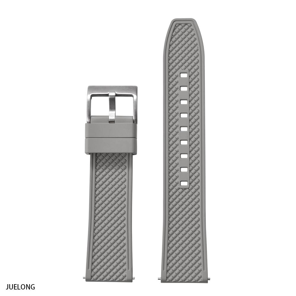 New Design HAISCH FKM Rubber Watch Strap 18mm 20mm 22mm 24mm Bullet Shape Quick Release Watch Bands Diving Waterproof Wristbands