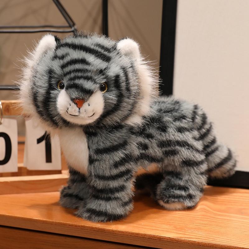 Simulations tiere Flauschige Katze Tiger Leopard Lebensecht Niedlich Zuhause Dcero Hohe Qualität Weich Geburtstagsgeschenke