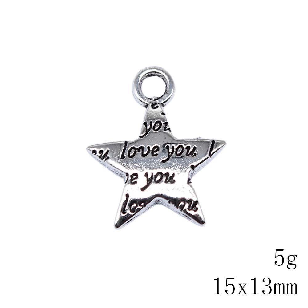 

Выпускной Большие Подвески Звезда Пентаграмма Подвески Подвеска Дешевые Вещи Женщина Подвеска A06-5pcs-15x13mm