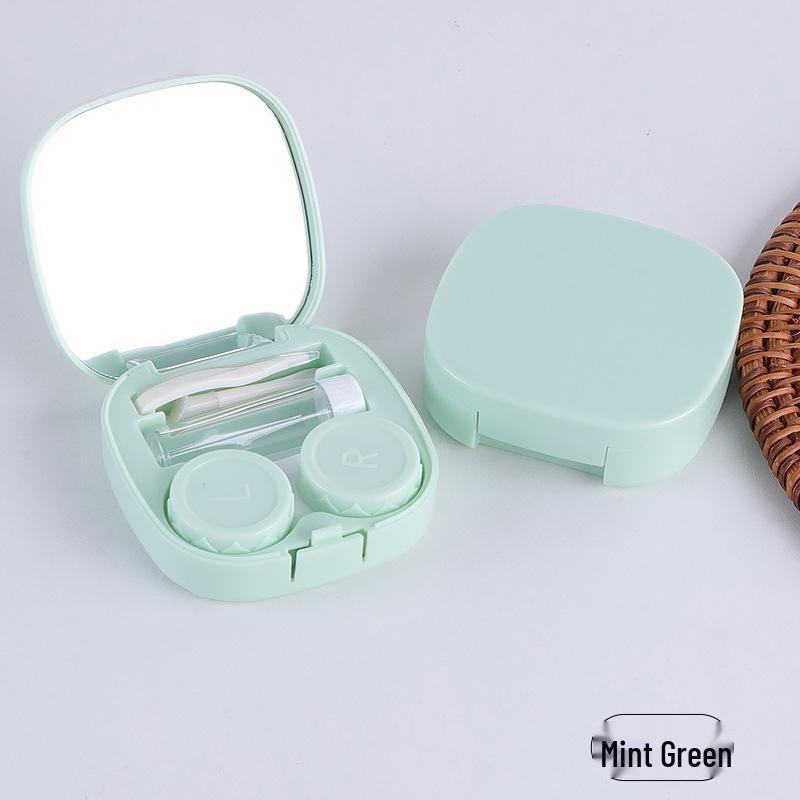 Macaron Farbiges Kontaktlinsenetui: Tragbare, stilvolle, hochwertige Aufbewahrungsbox mit kostenlosem Versand