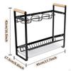 Water Bottle Shelf Cup Holder Sturdy Easy To Clean Installation Multi-purpose Organiser 3 Fixed