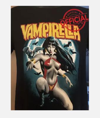 HOT NEW Vampirella Bats and Moon Tshirt Unisex Cotton Tee All Sizes S5XL Unisex T-Shirt