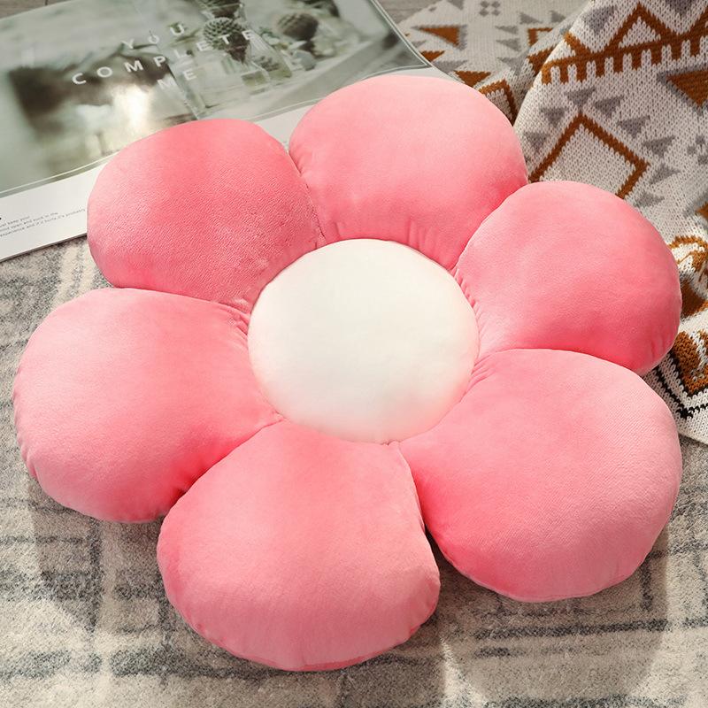 Kawaii Rainbow Sun Flower Cushion Plush Pillow Toy Soft Cartoon Plant Stuffed Doll Chair Cushion Car Decor Lovers Birthday Gifts