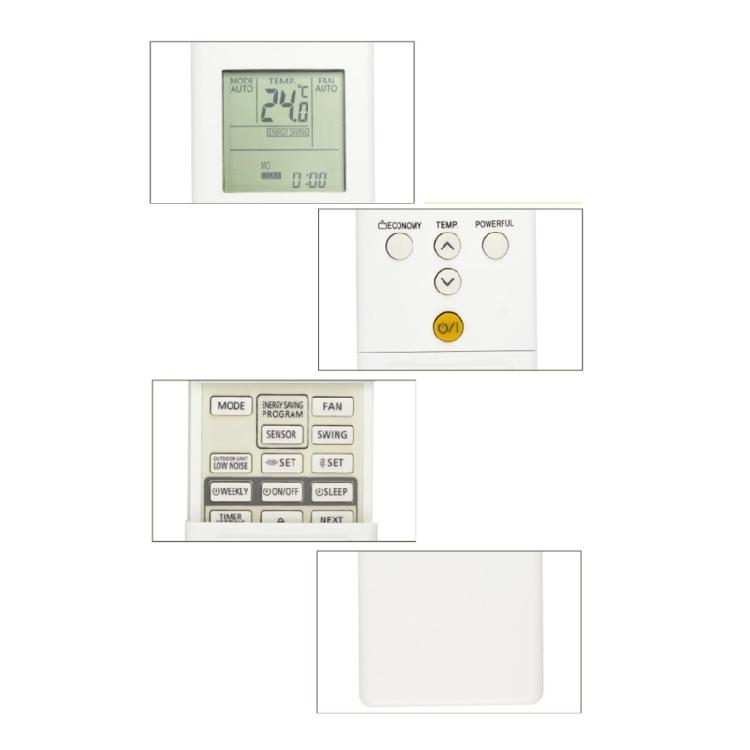 Professional Air Conditioner Remote 10m Effective Ranges Intuitive Operation Panel for ASUG12LZBS ASUG15LZBS Repair