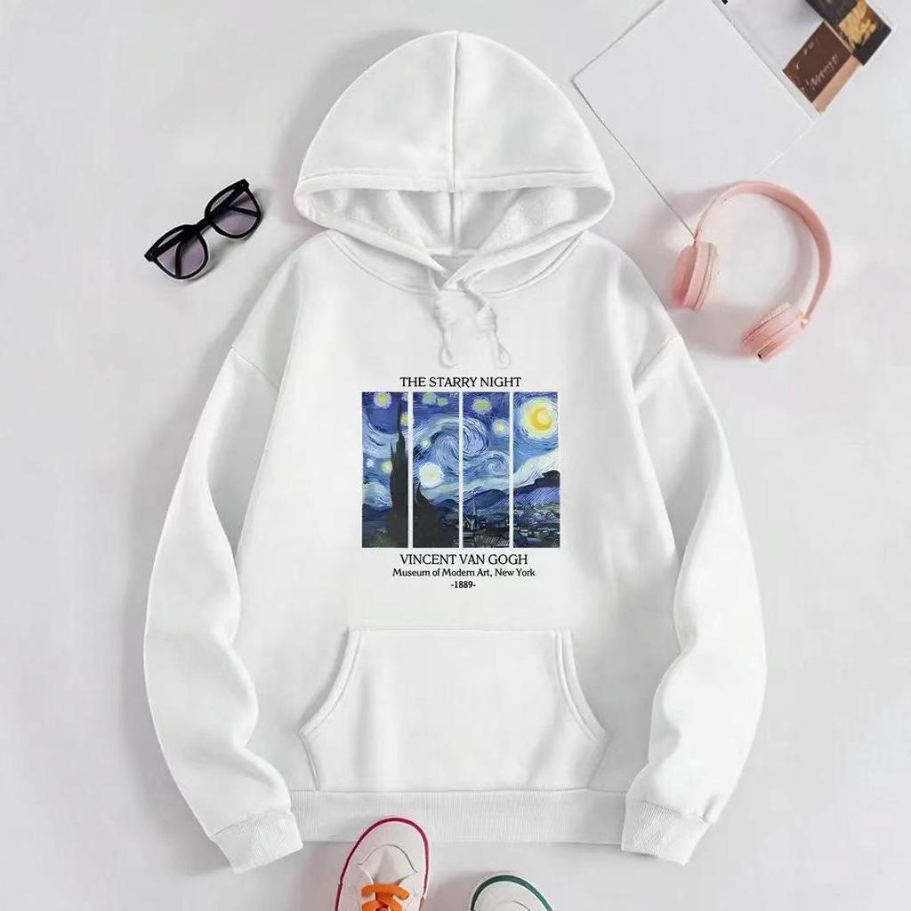 Magischer Grafik Samt Hoodie - Europäischer & Amerikanischer Stil, Lässige Mode, Langarm Pullover Sweatshirt