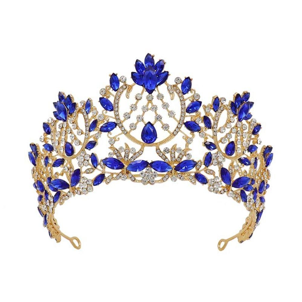 Rhinestone Baroque Pageant Crowns Luxury Crystal Queen Princess Tiara  Birthday Party
