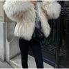 Temperamental Elegant Faux Fur Coat: Solid Color, Long Sleeve, Warm Winter Fashion for Women