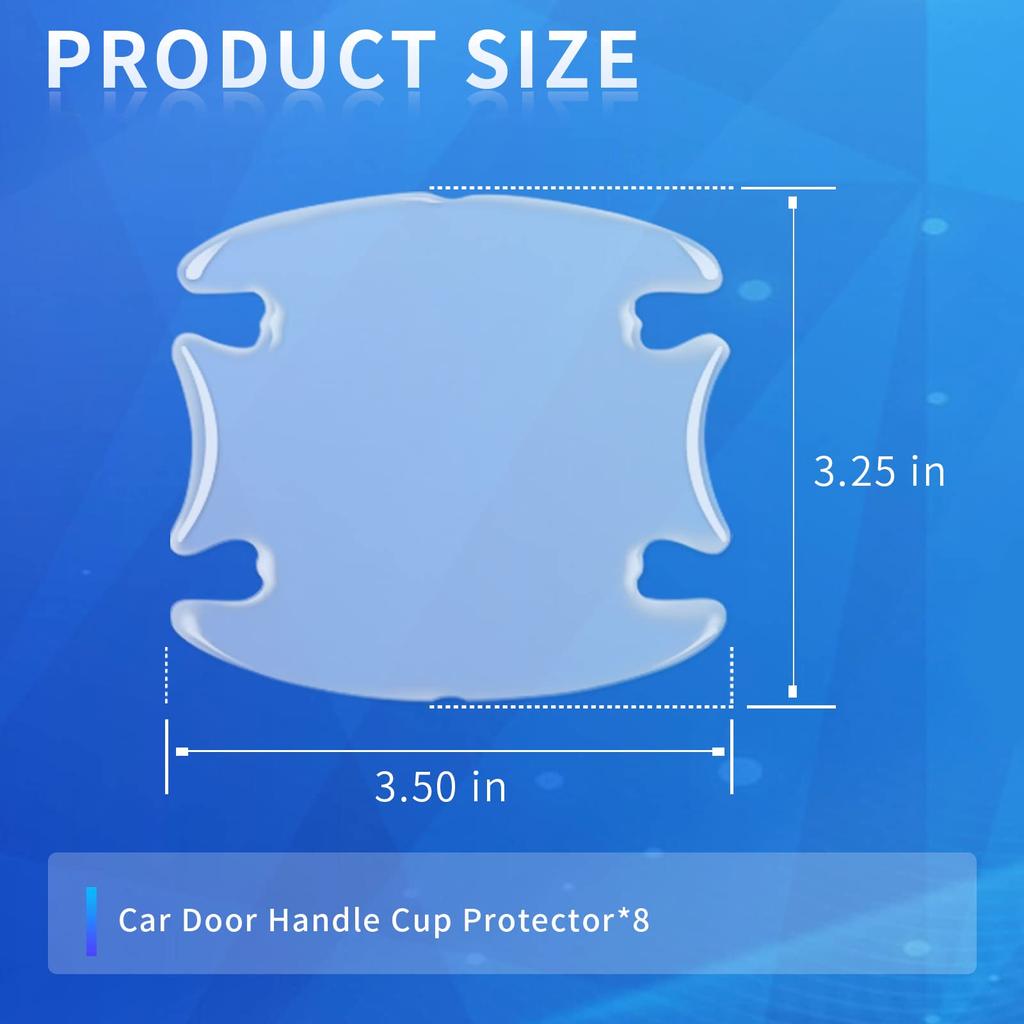 Universal Anti Scratch Car Door Handle Bowl Stickers Transparent Strip Anti-collision Scratch Protective Sticker Car Accessories