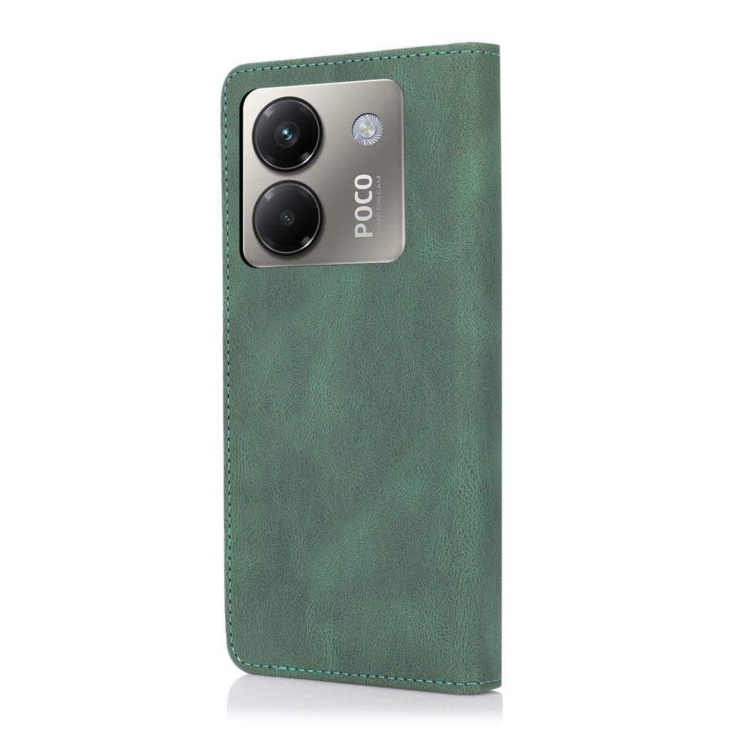 Xiaomi Poco M7 Pro 5G Tok Pénztárca Mágneses Zárás Bőr Flip Telefon Tok