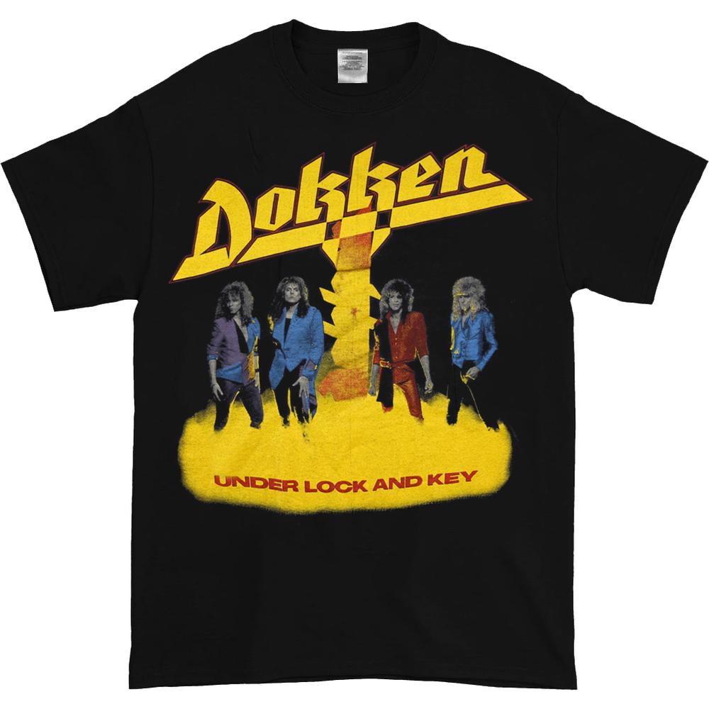 

Черная футболка унисекс Dokken Under Lock And Key с рок-группой