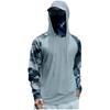 Men's Performance Fishing Raglan Hoodie - UPF 50+ UV Long Sleeve Sun-protective Shirt With Mesh Visor