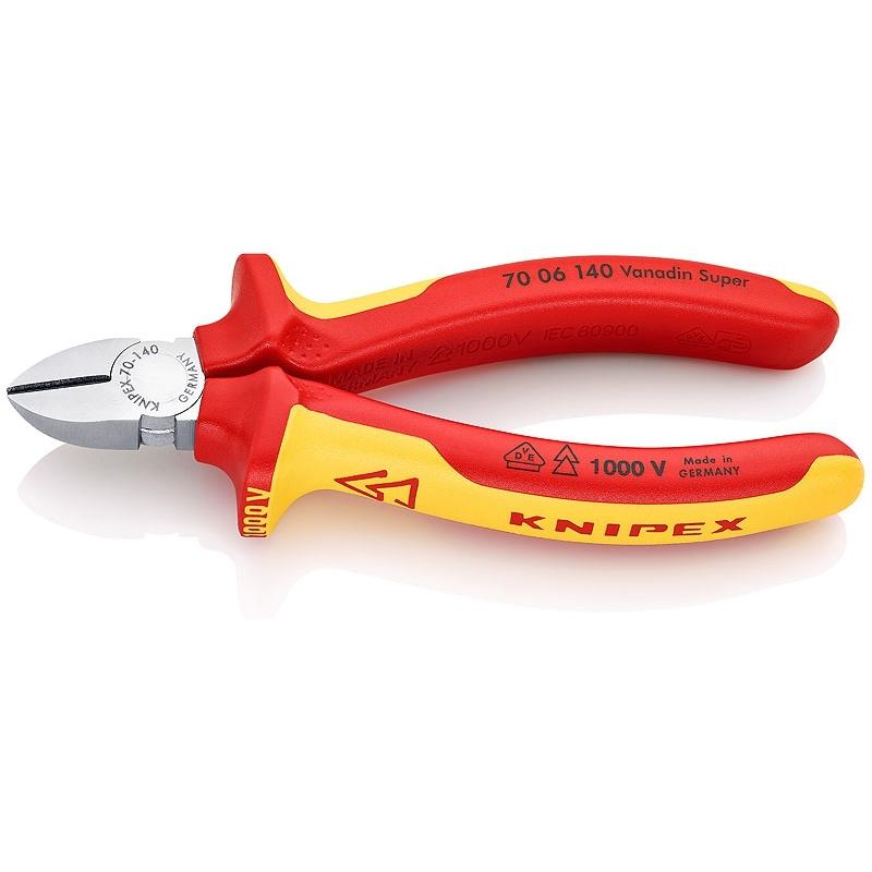 

Боковые фрезы Knipex Vde 140 мм хромированные 2-комп диэлектрические ручки