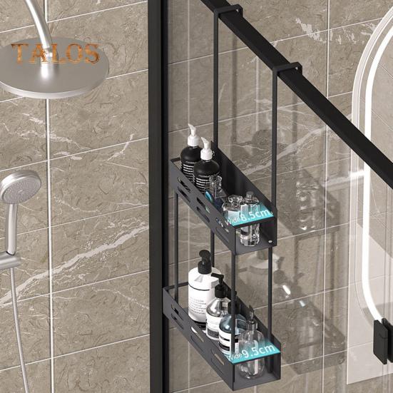 Shower Caddy Hanging Storage Rack Strong Load-bearing Easy Assembly Double Layer Bathroom Organizer Basket
