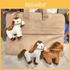 Simulated Plush Pony Toy Backpack Pendant Soft Filled Doll Children Holiday Gift
