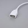 5V USB 2.0 Female Male 4Pin Wire Power Supply Cable Jack Charging Extension Connector white 0.3m 1m for computer accessories