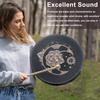 Shaman Meditation Moon Drum Vintage Distinctive Shaman Drum with Wood Stick for Sound Healing Instrument Black