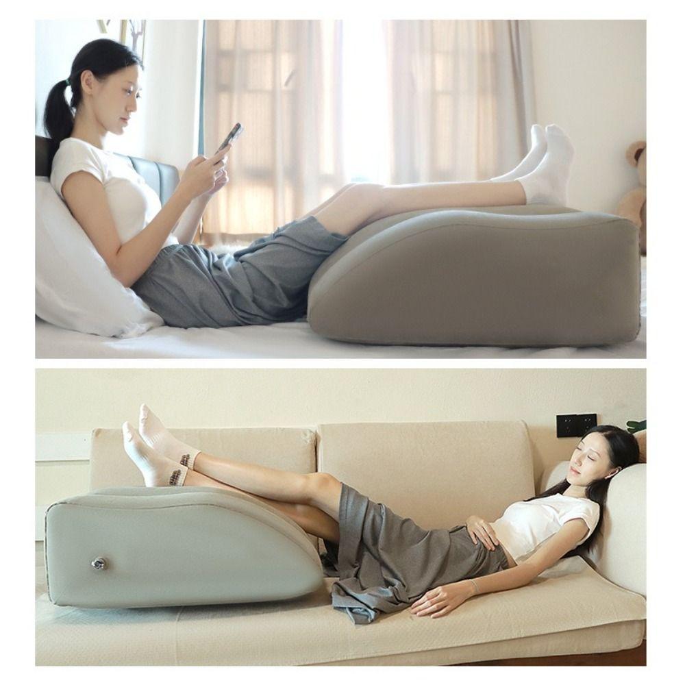 

Comfort Leg Lift Pillow Knee Cushion Leg Wedge Pillow Portable Foot Pillow Sleeping чорний