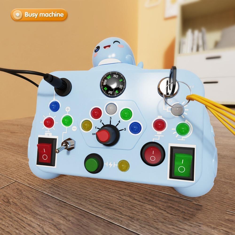 with LED Light Baby Sensory Board Switch Toy  For Kids Preschool Learning
