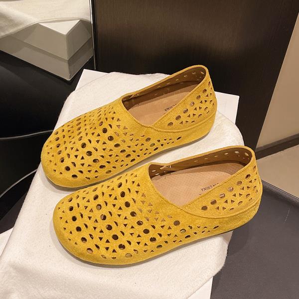 Fashion Shoes All-Match Round Toe 2025 Fashion Women's Tennis Female Casual Sneaker Soft Summer Modis Breathable Leisure Slipper Slides