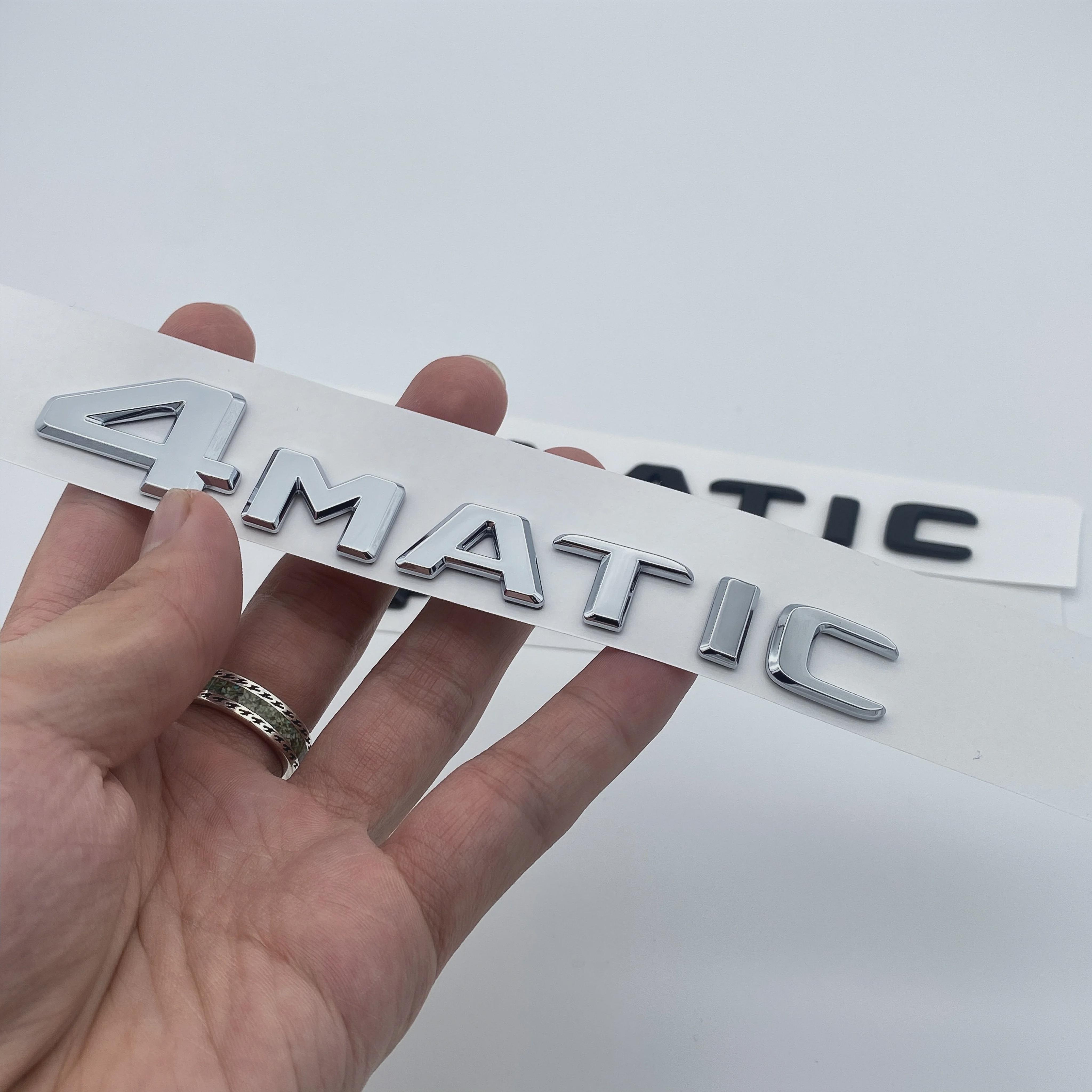 

Для ABCEGS ML SL CL GLA CLA Class 4MATIC 4 MATIC Багажник Хром Матовый Черный Буквы Эмблема Наклейка Значок 4 MATIC-Silver