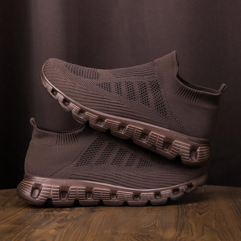New Couple High-top Socks Shoes Lightweight Fly-woven Casual Sports Shoes for Men and Women