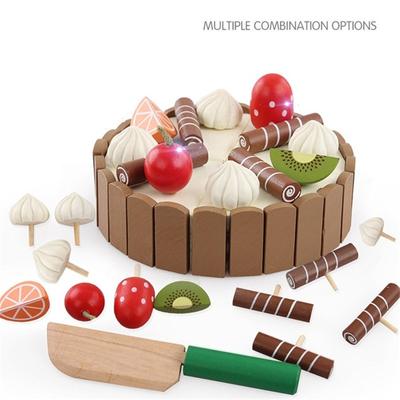 Ahşap Çocuk Mutfak Oyuncakları Oyuncak Oyuncakları Pasta Kesme Oyuncağı Çocuk Oyuncakları Ahşap Meyve Pişirme Oyuncakları Bebek Doğum Günü İlgi Alanları