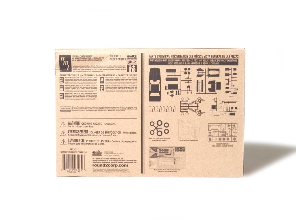 AMT 1/25 Mopower Plymouth Funny Car Plastic Model Kit AMT1473 (Car)