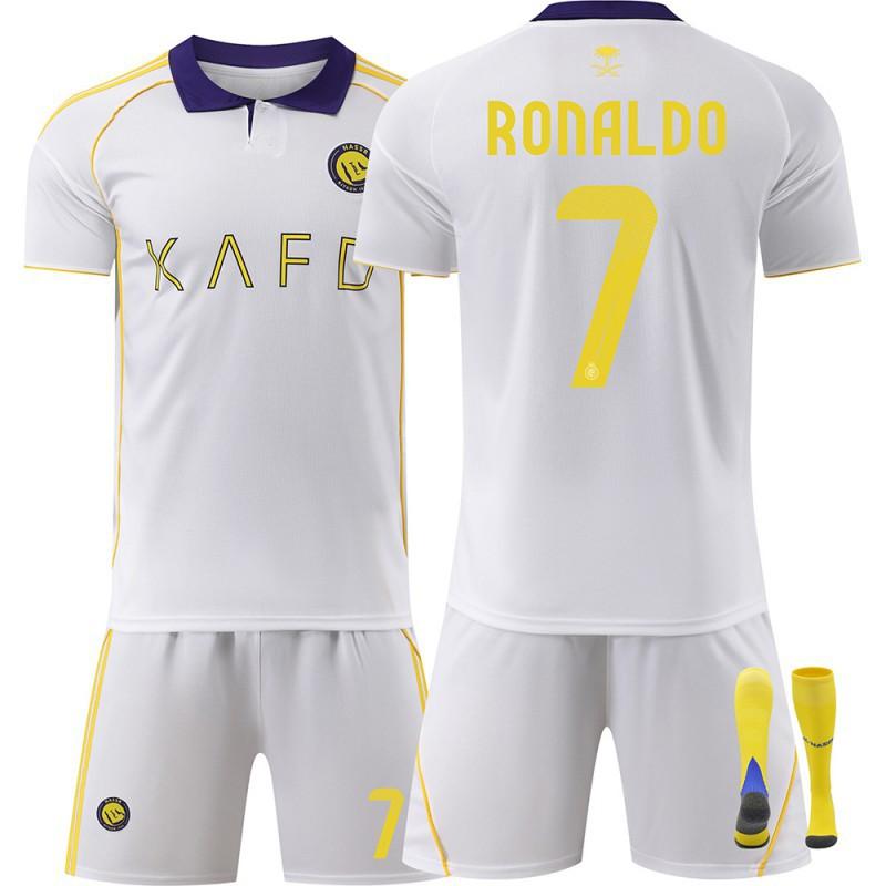 2526 Riad Sieg Zweites Auswärtsfußballtrikot Nr. 7 C Ronaldo 10 Mane Set für Erwachsene Kinder Männer Frauen