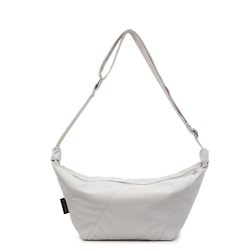 Women's Large Capacity Shoulder Crossbody Bag Solid Color Hobo Bag