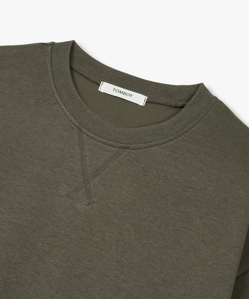 STUDIO TOMBOY Tomboy Back Print Short Sleeve T-Shirt_Khaki 9176322971