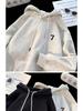 Unisex Loose Fit Thickened Velvet Hoodie with Logo Print for Autumn/Winter 2025