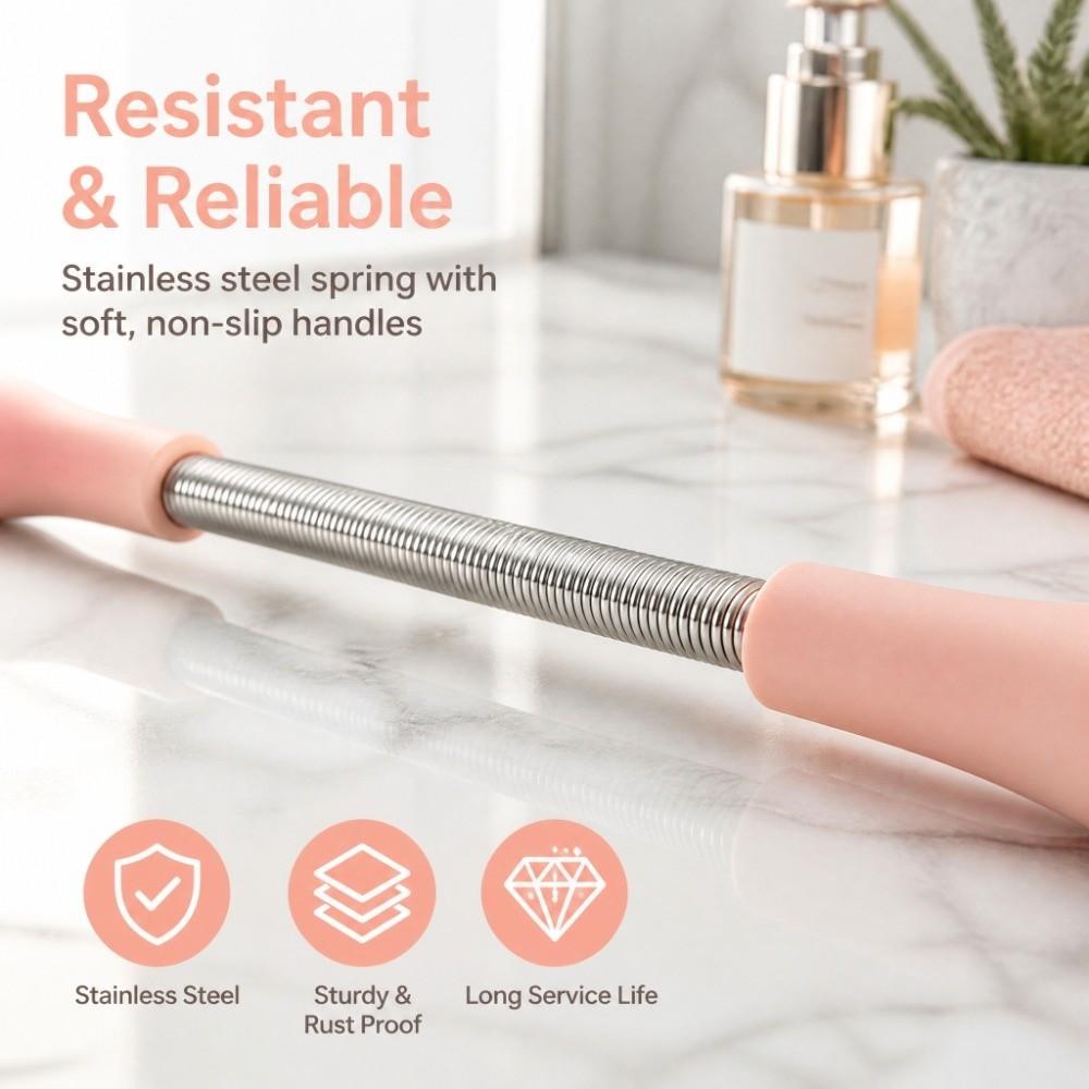 5PCS Pink Hair Removal Spring Reusable Facial Hair Remover Threading Hair Epilator  For Women