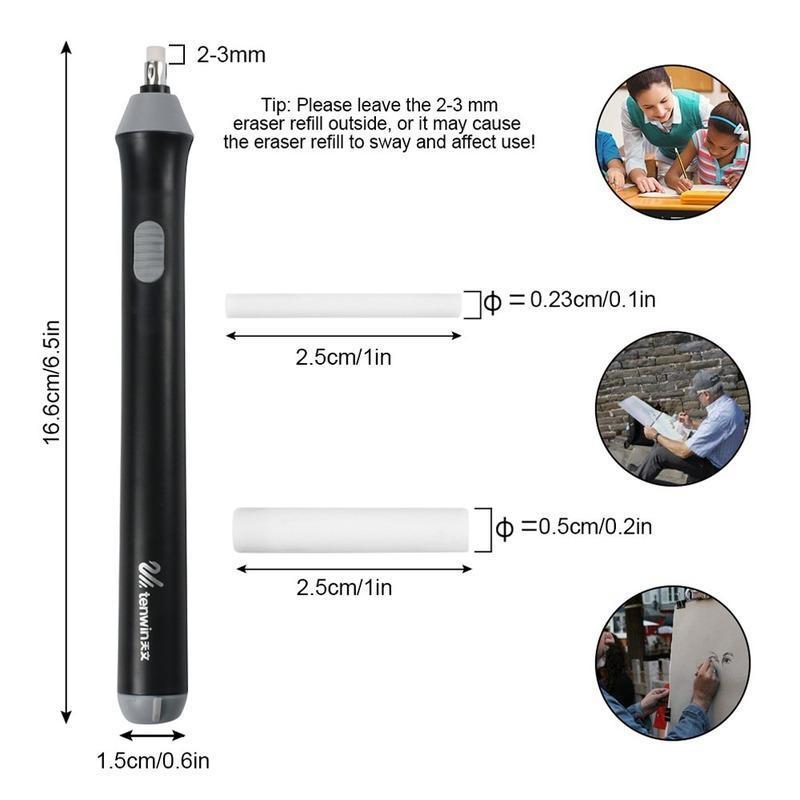 Electric Eraser Pencil Drawing Mechanical Cute Kneaded Erasers for Kids School Office Supplies