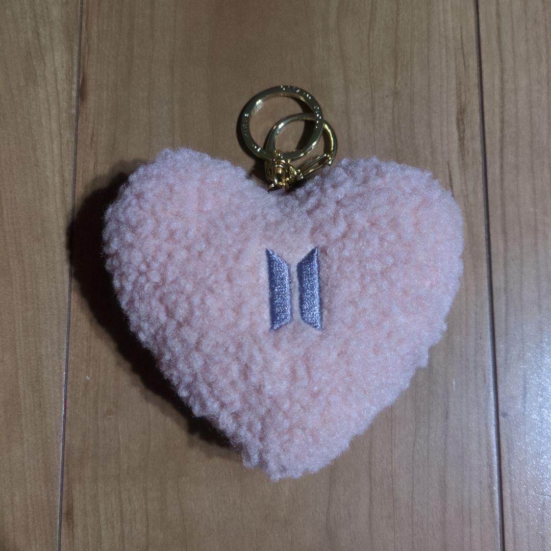

[USED] BTS GELATO PIQUE Heart Key Ring Pink