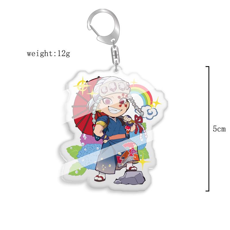 Demon Slayer Chibi Acrylic Keychain: Tanjiro, Nezuko, Giyu, Zenitsu Backpack Charm