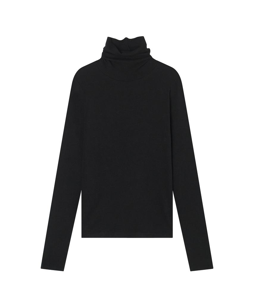 Meibeoyu Lenna Wool Turtleneck T-Shirt _ Black