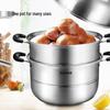 SUPOR 304 Stainless Steel 30cm Double-Layer Steamer Pot