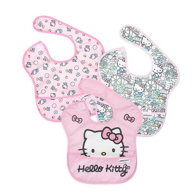 Bumkins Disney Hello Kitty Harry Potter Baby Food Bib 3 Packs, Hello Kitty, 1 Set
