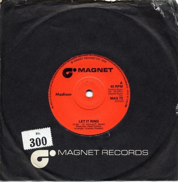 

7inch Record MADISON - Let It Ring MAG72 Magnet 1976 UK Soul/Funk Used