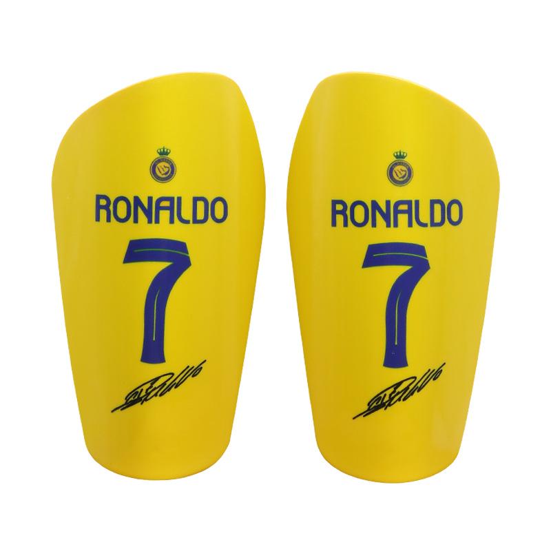 Mini Master Parastinchi Professionali da Calcio - Cristiano Ronaldo No. 7 & Messi No. 10 Protezioni per Polpacci