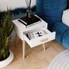 Luna bedside cabinet white, bedside table