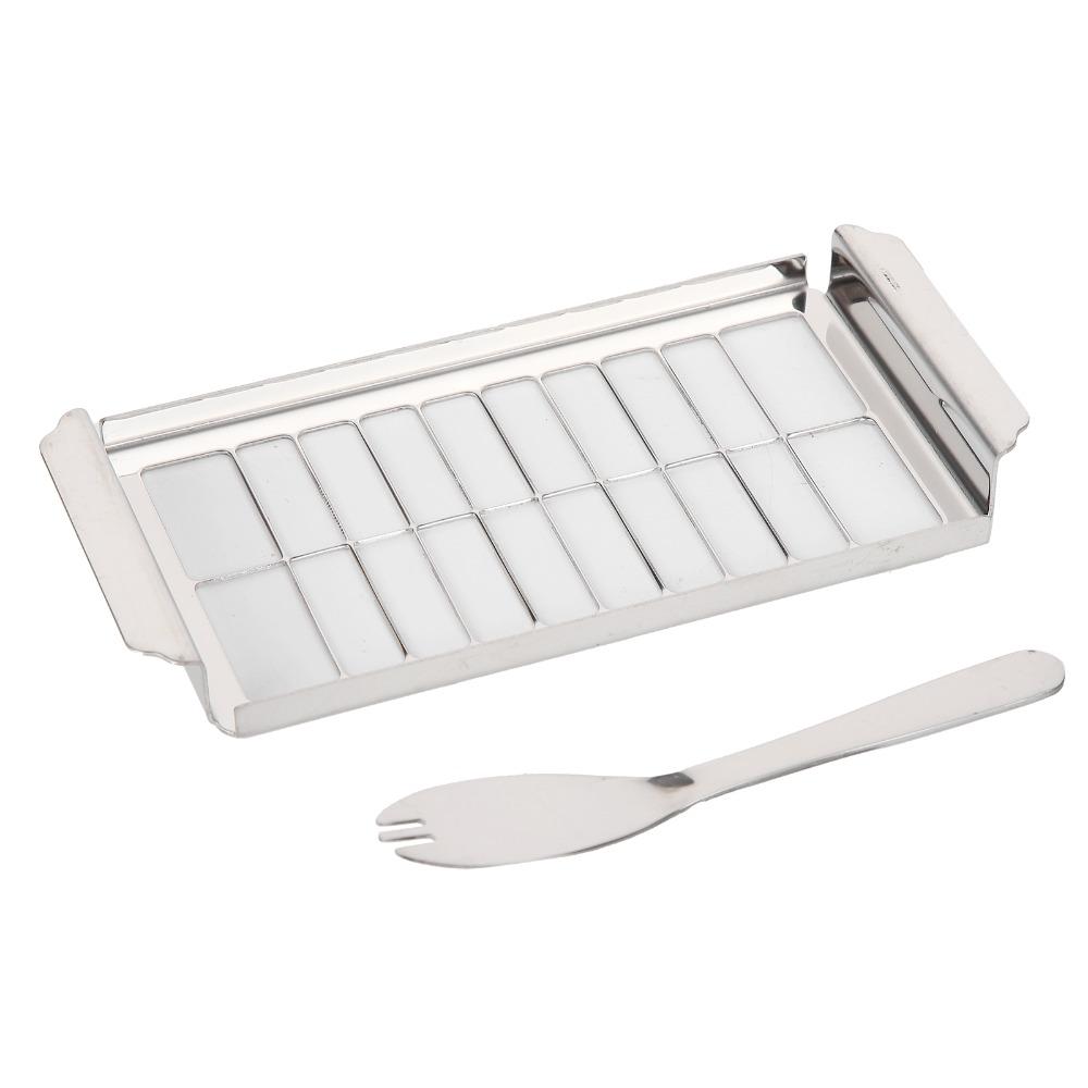 Transparent Cover Butter Storage Container 2 in 1 Design Butter Dispenser Slicer  Restaurant Use