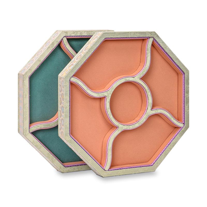 Octagonal Jewelry Tray Creative Jade Storage Display Tray Counter Bracelet Display Plate Live Streaming Jewelry Shooting Props