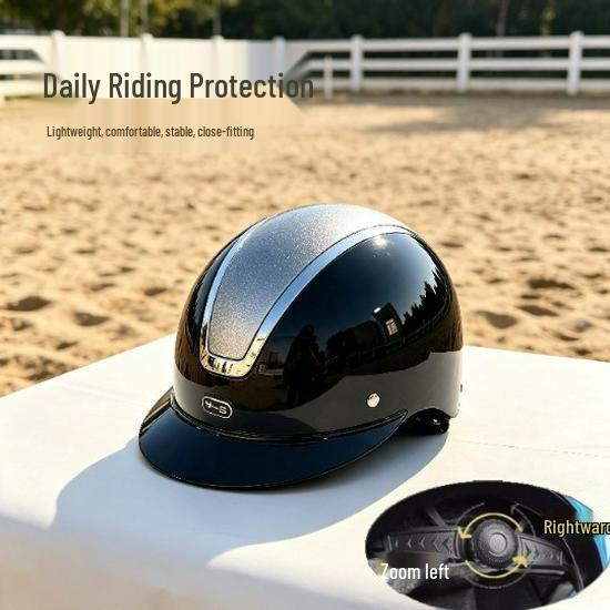Velvet Equestrian Helmet for All Seasons – Unisex Horse Riding Protective Hat