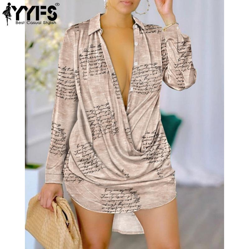 

YYFS Жіноча мода повсякденна весна осінь блузки та сорочки з довгим рукавом у формі поло XXXL світлого кольору хакі