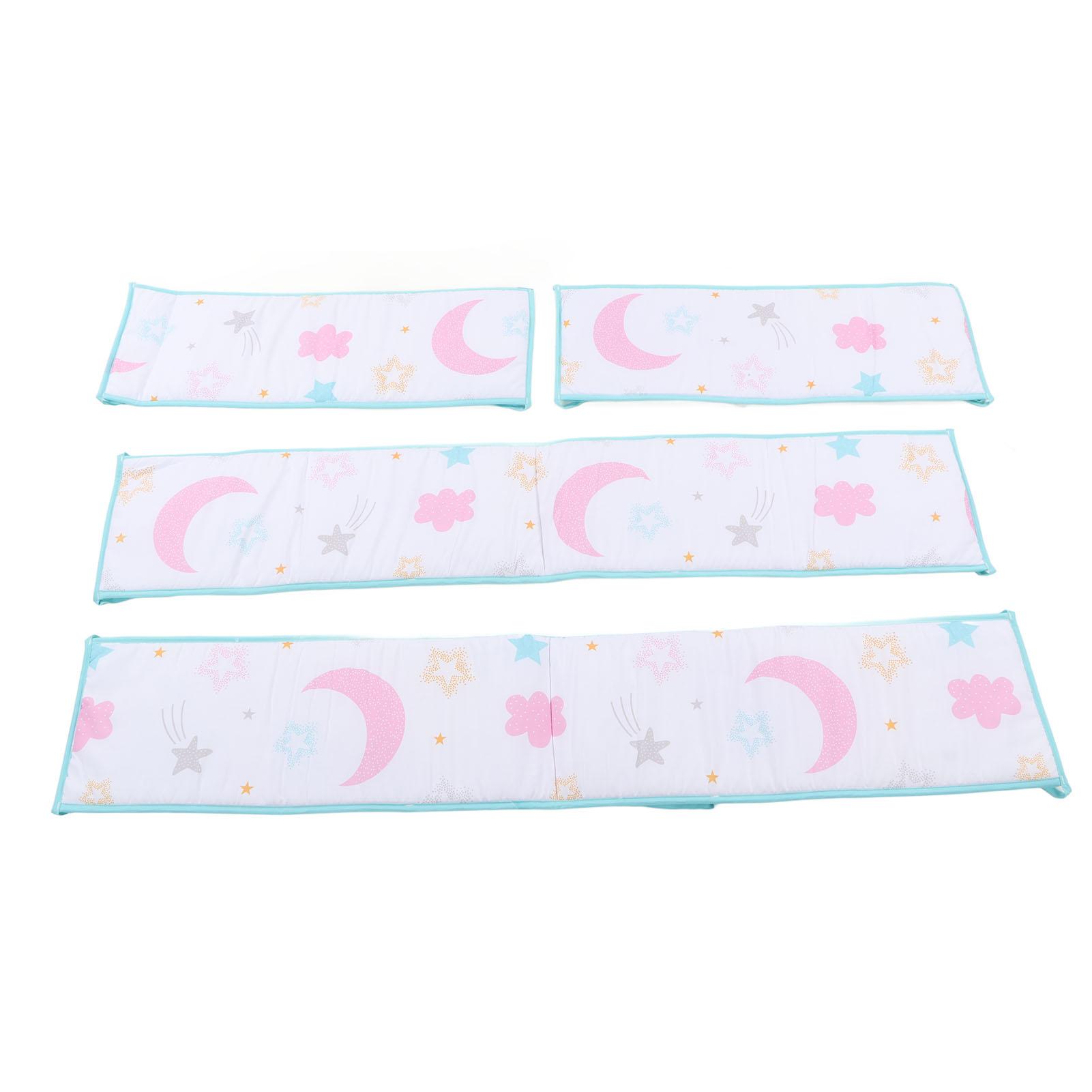 

Подкладка для кроватки надежно закреплена, предотвращает столкновения, повышенная защита, бампер для кроватки