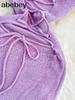 Blue/purple Summer Knit Sexy Strap Dress Women Tank Elatic Waist Bodycon Sundress Female Beach Split Backless Maxi Long Dress