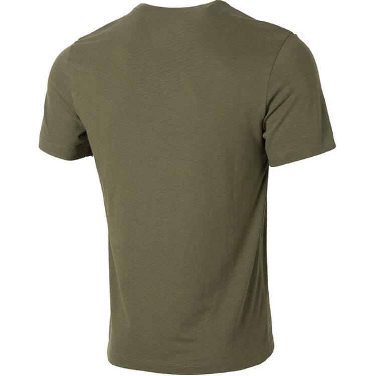 Nike Loose Fit Brand Logo Quick Dry Breathable Printed Round Neck Pullover Short Sleeve T-Shirt Men Tops Green FQ3867222
