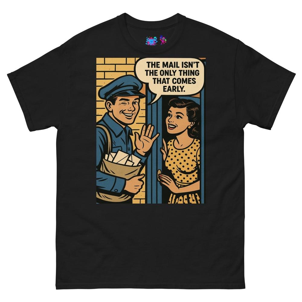 

Special Delivery Pop Art Mailman T Shirt 2XL