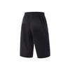 Li Ning Fitness Series Solid Color Mid Waist Versatile Breathable Seven Point Casual Shorts Men Shorts Black AKYV075-2